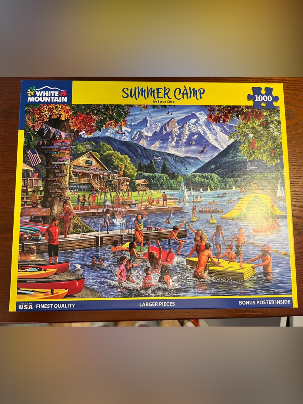 White Mountain Summer Camp 1000-Piece Puzzle